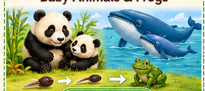 Week 1 baby animals and frogs